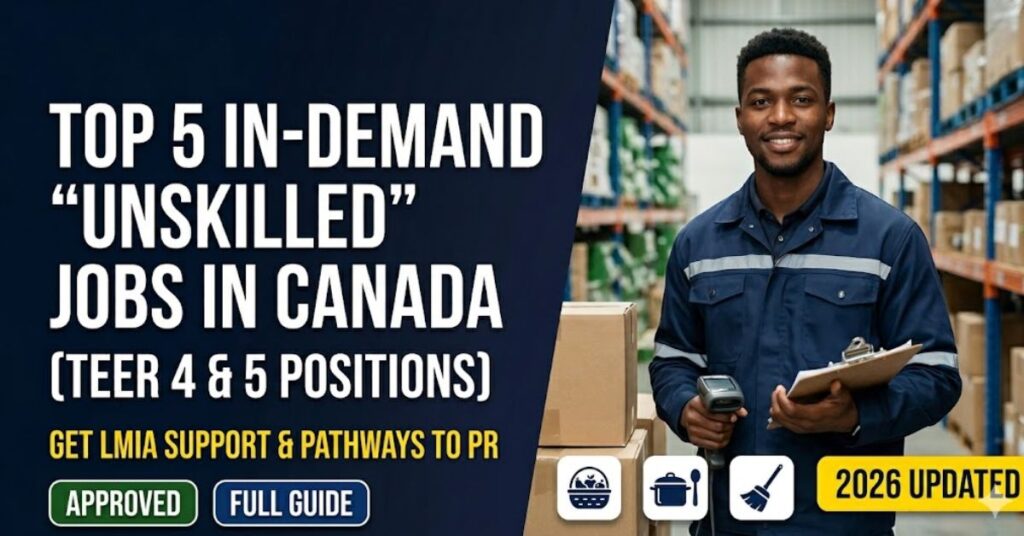 Top 5 Unskilled Jobs in Canada in Demand and Apply Guide 2026