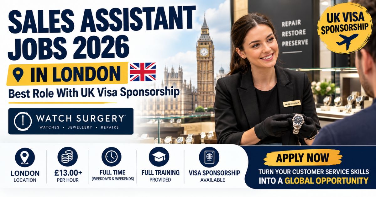 Sales Assistant Jobs London 2026